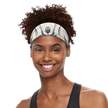 Princess Poodle Print Sports Headband