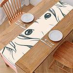 Princess Poodle Print Table Runner