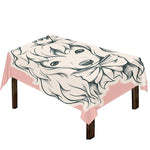 Princess Poodle Print Tablecloth