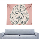 Princess Poodle Print Tapestry