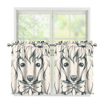 Princess Poodle Print Tier Curtains