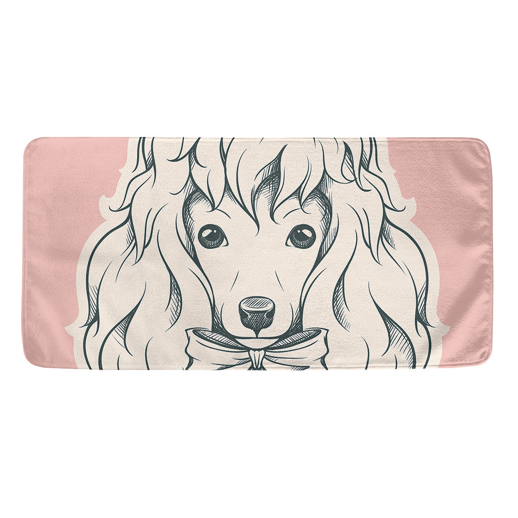 Princess Poodle Print Towel