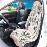 Princess Poodle Print Waterproof Car Seat Cover