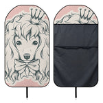Princess Poodle Print Waterproof Car Seat Cover