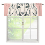 Princess Poodle Print Window Valance