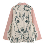 Princess Poodle Print Women's Cotton Blazer