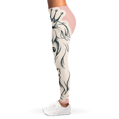 Princess Poodle Print Women's Leggings