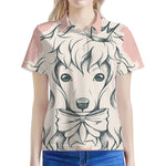 Princess Poodle Print Women's Polo Shirt