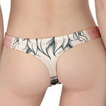 Princess Poodle Print Women's Thong