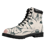 Princess Poodle Print Work Boots