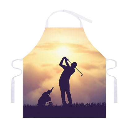 Pro Golf Swing Print Adjustable Apron