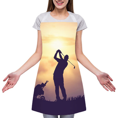 Pro Golf Swing Print Adjustable Apron