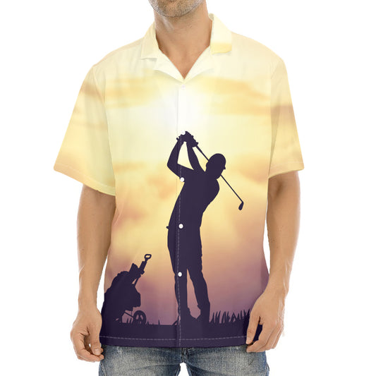 Pro Golf Swing Print Aloha Shirt