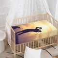 Pro Golf Swing Print Baby Crib Sheet
