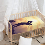 Pro Golf Swing Print Baby Crib Sheet