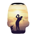 Pro Golf Swing Print Baby Seat Cover
