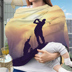 Pro Golf Swing Print Baby Seat Cover