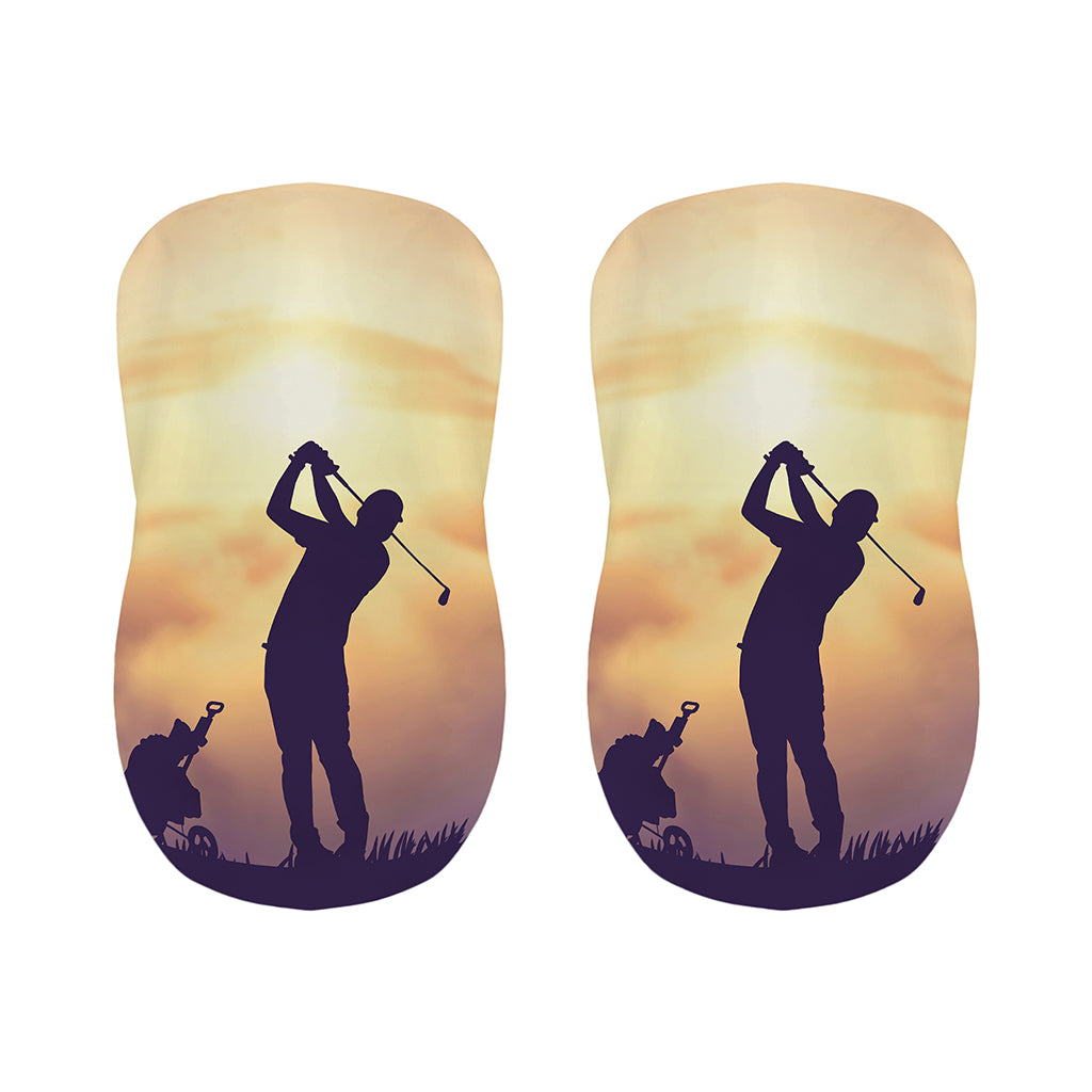 Pro Golf Swing Print Bar Stool Covers