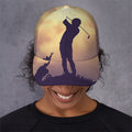 Pro Golf Swing Print Baseball Cap