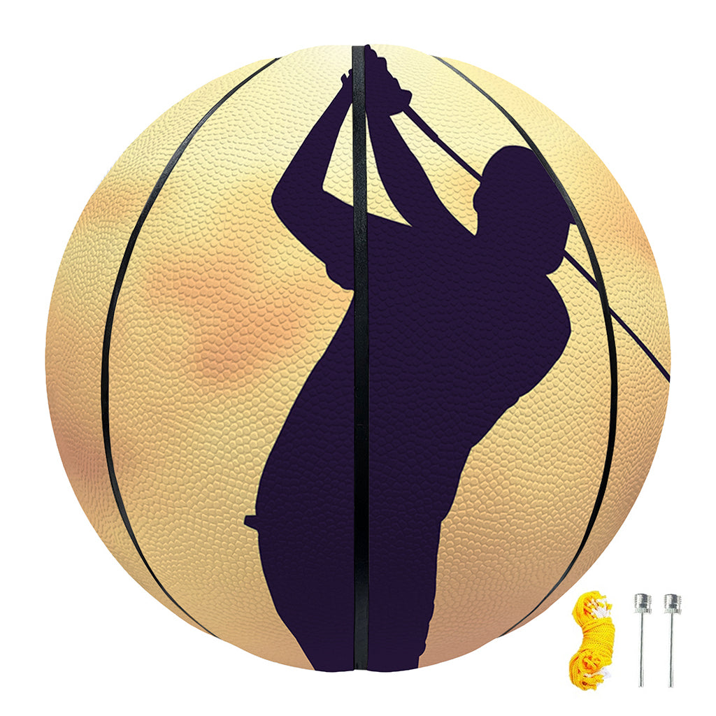 Pro Golf Swing Print Basketball