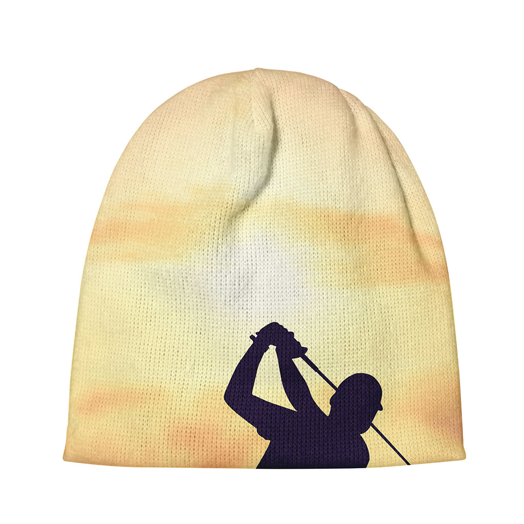 Pro Golf Swing Print Beanie