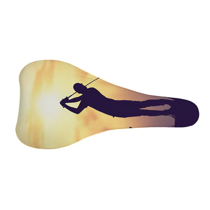 Pro Golf Swing Print Bicycle Seat Cover