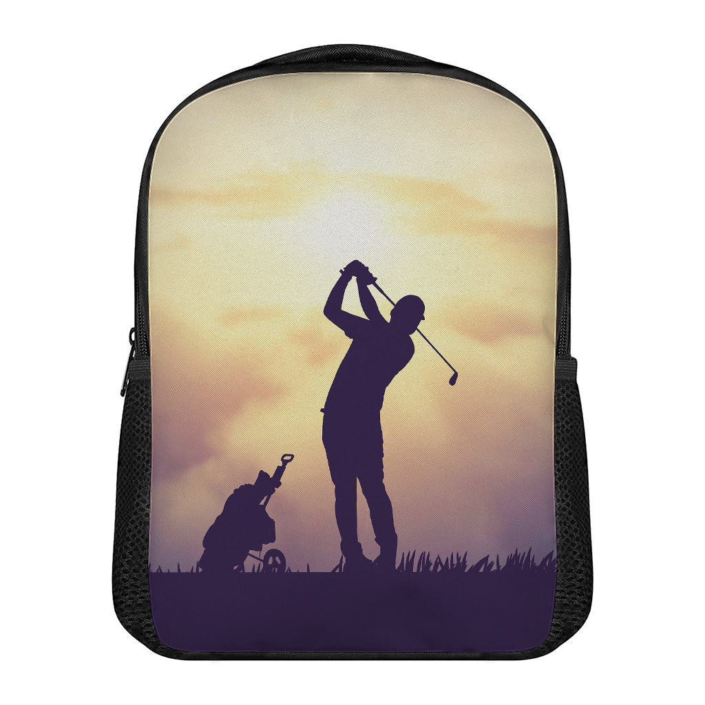 Pro Golf Swing Print Casual Backpack