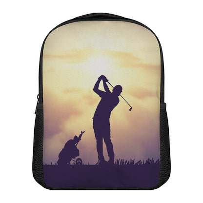 Pro Golf Swing Print Casual Backpack