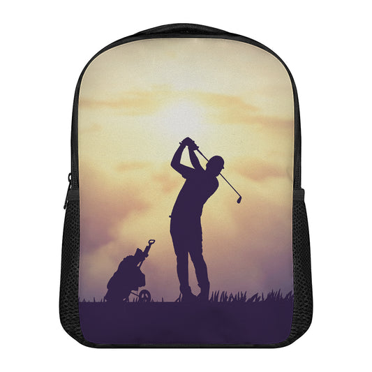 Pro Golf Swing Print Casual Backpack