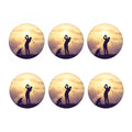 Pro Golf Swing Print Coaster Set