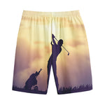 Pro Golf Swing Print Cotton Shorts