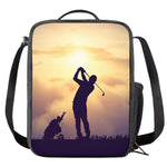 Pro Golf Swing Print Crossbody Lunch Bag
