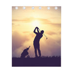 Pro Golf Swing Print Curtain