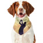 Pro Golf Swing Print Dog Bandana