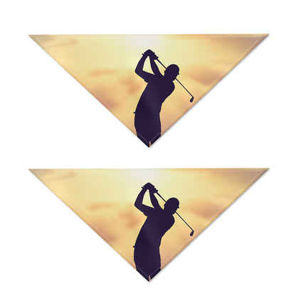 Pro Golf Swing Print Dog Bandana