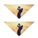 Pro Golf Swing Print Dog Bandana