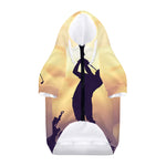 Pro Golf Swing Print Dog Zip Up Hoodie