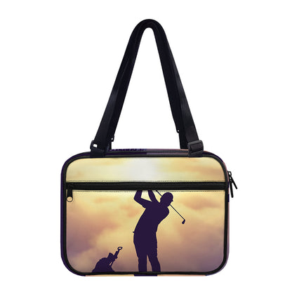Pro Golf Swing Print Double Strap Bible Bag