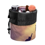 Pro Golf Swing Print Drawstring Makeup Bag