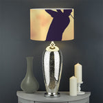 Pro Golf Swing Print Drum Lamp Shade