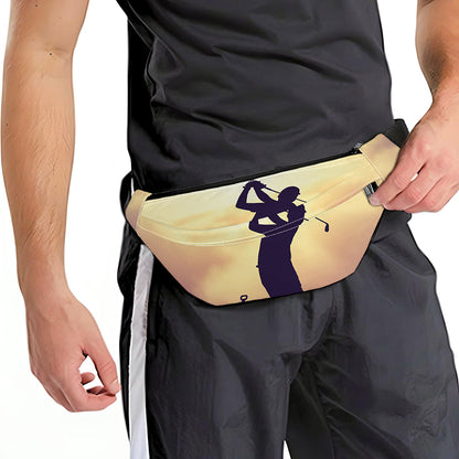 Pro Golf Swing Print Fanny Pack