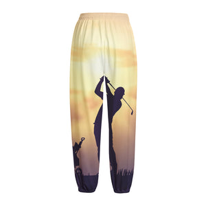 Pro Golf Swing Print Fleece Lined Knit Pants