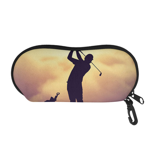 Pro Golf Swing Print Glasses Case