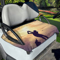 Pro Golf Swing Print Golf Cart Seat Cover