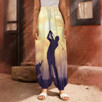 Pro Golf Swing Print Harem Pants