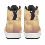 Pro Golf Swing Print High Top Leather Sneakers