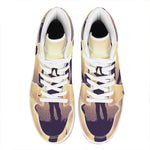 Pro Golf Swing Print High Top Leather Sneakers