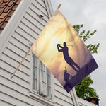 Pro Golf Swing Print House Flag