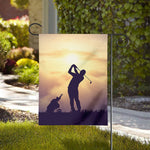 Pro Golf Swing Print House Flag