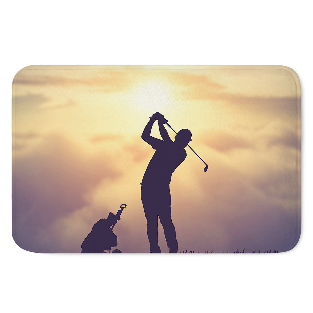Pro Golf Swing Print Indoor Door Mat